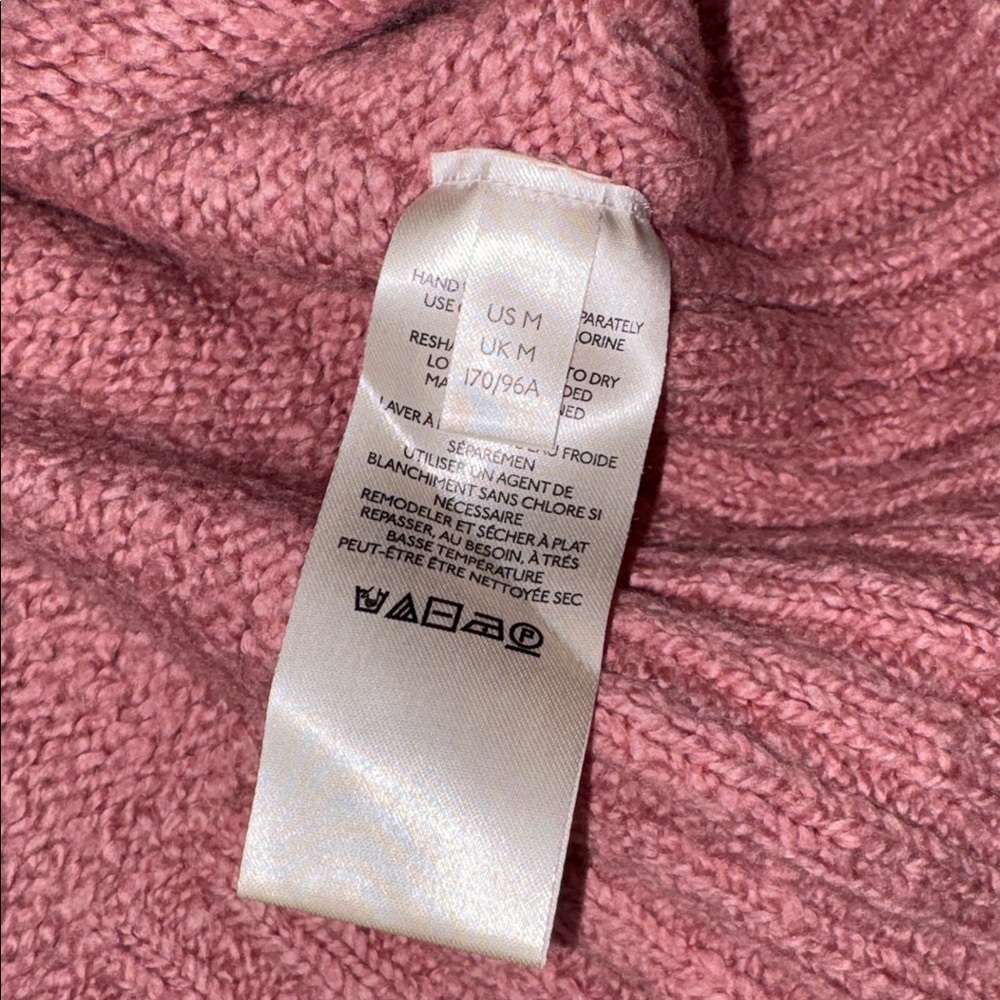 Free People Brookside Tunic Sweater in Alpine Rose. - Picture 6 of 7